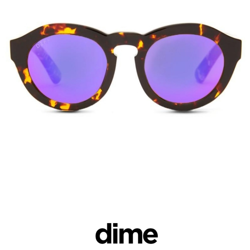 Diff Eyewear Dime Tortoise Shell/Purple Sunnies